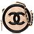 CHANEL Matelasse CC Filigree Chain Shoulder Bag Black Beige
