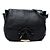 Borsa a spalla Maydown in pelle granata nera media Burberry Nero