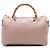 Bamboo Borsa Boston Shopper in pelle di vitello rosa medio con bambù Gucci