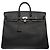 Haut à courroies Hermès Sac HERMES Haut a Courroies en Cuir Noir - 102970