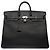 Haut à courroies Hermès Sac HERMES Haut a Courroies en Cuir Noir - 102970 - vue 2