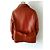 Chaqueta Caban Prada de cuero roja - vista 2