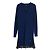 Strickkleid mit Spitzenrand Louis Vuitton Resort 2018 Marineblau