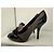 Louis Vuitton Bow Pumps 37.5 Black Grey Schwarz Grau - Ansicht 2