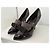 Louis Vuitton Bow Pumps 37.5 Black Grey Schwarz Grau - Ansicht 3