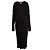 Autre Marque Baserange, maxikleid mit Rippstruktur Schwarz