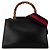 Borsa a mano Gucci Nymphaea in pelle nera Nero