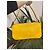 Borsa a mano Fendi Baguette in pelle gialla Giallo - vista 3