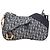 Dior Blue Diorissimo Trotter Canvas Double Saddle Crossbody Azul Azul marino
