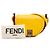 Borsa a tracolla Moonlight in pelle gialla Fendi Giallo - vista 12