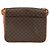 Céline Bolso de Hombro Celine Vintage Macadam de Lona y Cuero Castaño - vista 2