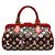 Borsa a mano Papillon M95730 di Louis Vuitton Marrone Rosso Monogramma