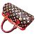 Borsa a mano Papillon M95730 di Louis Vuitton Marrone Rosso Monogramma - vista 4