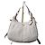 Prada Vitello Daino Leder Hobo Tasche Off-White Roh