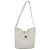 Bally Vintage gestepptes Leder Weiß