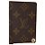 Porta carte a pressione Louis Vuitton Monogram in tela Marrone