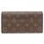 Cartera Larga Sarah Louis Vuitton Castaño Roja Monograma - vista 2