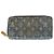 Portafoglio lungo Louis Vuitton denim blu navy Blu scuro