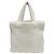 Borsa tote in terry con lettering Prada Bianco - vista 2