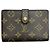 Billetera bi-fold Monogram Louis Vuitton Castaño
