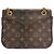 Borsa a Spalla Passy Louis Vuitton Marrone Nero - vista 2