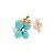 Anello Chaumet, "Hortensia Eden", oro rosa, diamanti e turchesi. - vista 4