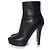 Botas de plataforma de cuero marrón oscuro Jimmy Choo Castaño - vista 2