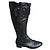 Botas Sergio Rossi de piel negra Negro