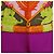 Foulard in seta Hermès Carré 90 ALOHA Verde Arancione Porpora - vista 2