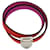 Pulseira charm Hermès Medor Double Tour Infinie Multicor Laranja Roxo  - vista 6