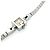 Gucci 102 G Mini Square Chain Quarz Uhr Silber - Ansicht 8