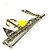 Spilla Pin Logo LV in corda Louis Vuitton Argento Giallo - vista 6