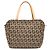 Fendi Braune Zucchino Canvas Handtasche Hellbraun