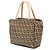 Fendi Braune Zucchino Canvas Handtasche Hellbraun - Ansicht 2