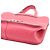 Hermès Halzan 31 in Clemence rosa Verso - vista 7
