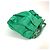 Pochette per trucco in nylon verde Prada - vista 4