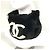 Chanel Two-tone CC Logo Coco Mark Tippet Accessory Fur Scarf Black White Yellow - view 9