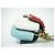 Fendi Double Baguette in pelle ricamata con borchie micro Bianco - vista 3