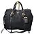 Prada Tessuto & Vitello Daino Nylon Einkaufstasche Schwarz