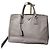 PRADA Große Doppelreißverschluss Tote Bag Saffiano Lux Bicolor Beige