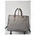 PRADA Große Doppelreißverschluss Tote Bag Saffiano Lux Bicolor Beige - Ansicht 3