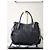 Borsa tote Prada in nylon e pelle nera Nero - vista 3