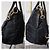 Borsa tote Prada in nylon e pelle nera Nero - vista 5