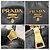 Borsa tote Prada in nylon e pelle nera Nero - vista 7