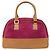 Céline Celine Vintage Macadam Handtasche aus Macadam-Suede Lila - Ansicht 2