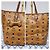 MCM Visestos Hundeknochen Einkaufstasche Cognac Braun - Ansicht 5