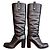 Louis Vuitton Lederstiefel mit hohem Absatz Schwarz