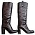 Louis Vuitton Lederstiefel mit hohem Absatz Schwarz - Ansicht 3