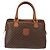 Céline Celine Vintage Macadam Handtasche aus Canvas und Leder Braun