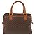 Céline Celine Vintage Macadam Handtasche aus Canvas und Leder Braun - Ansicht 2
